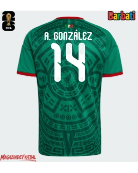 Mexic Armando Gonzalez #14 Tricou Fotbal Replică Mondial 2026 Barbati Acasa Mexic Armando Gonzalez #14 Tricou Fotbal Replică Mondial 2026 Barbati Acasa